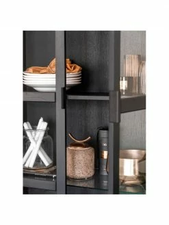 Rowico Armoire vitrée en bois Everett, larg. 95 x haut. 195 cm 11 Rowico Armoire vitrée en bois Everett, larg. 95 x haut. 195 cm -Salle à manger Soldes Armoire vitree en bois Everett 9