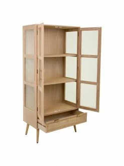 Armoire vitrée rustique Cayetana, larg. 72 x haut. 159 cm -Salle à manger Soldes Armoire vitree rustique Cayetana 4