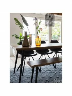 Dutchbone Banc à lignes bois naturel Alagon, larg. 140 x haut. 45 cm -Salle à manger Soldes Banc a lignes bois naturel Alagon 2