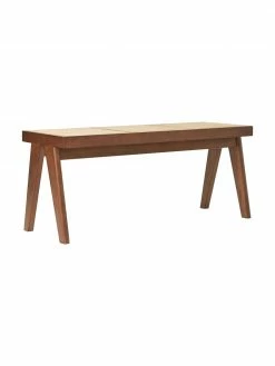 Westwing Collection Banc cannage Sissi, larg. 110 x haut. 48 cm