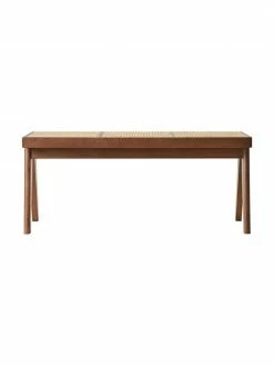 Westwing Collection Banc cannage Sissi, larg. 110 x haut. 48 cm -Salle à manger Soldes Banc cannage Sissi 4