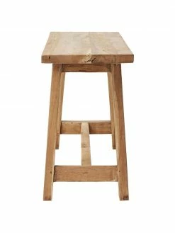 Westwing Collection Banc d&eacute;coratif teck recycl&eacute; Lawas, larg. 100 x haut. 46 cm -Salle à manger Soldes Banc decoratif teck recycle Lawas 4