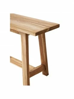 Westwing Collection Banc d&eacute;coratif teck recycl&eacute; Lawas, larg. 100 x haut. 46 cm -Salle à manger Soldes Banc decoratif teck recycle Lawas 5