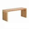 Banc en bois de teck Rib, larg. 104 x haut. 43 cm -Salle à manger Soldes Banc en bois de teck Rib