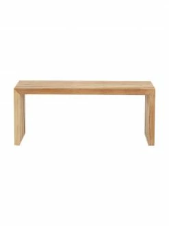 Banc en bois de teck Rib, larg. 104 x haut. 43 cm -Salle à manger Soldes Banc en bois de teck Rib 4