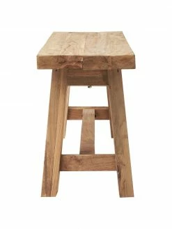 Westwing Collection Banc en bois de teck recyclé Dekorative, larg. 120 x haut. 45 cm 12 Westwing Collection Banc en bois de teck recyclé Dekorative, larg. 120 x haut. 45 cm -Salle à manger Soldes Banc en bois de teck recycle Dekorative 4