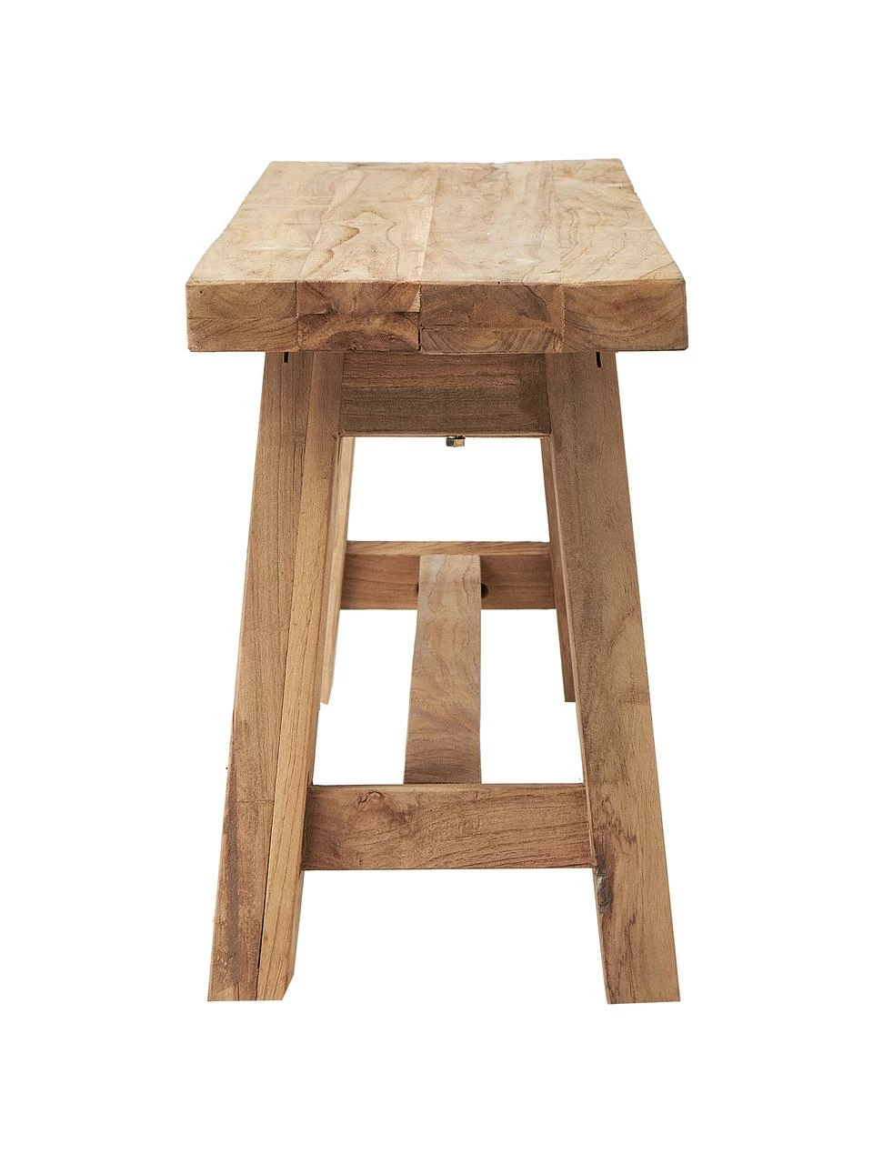 Westwing Collection Banc en bois de teck recyclé Dekorative, larg. 120 x haut. 45 cm 7 Westwing Collection Banc en bois de teck recyclé Dekorative, larg. 120 x haut. 45 cm – Image 5