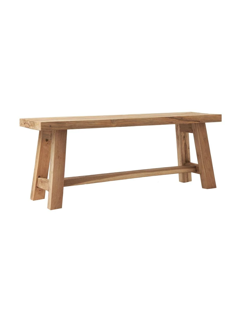 Westwing Collection Banc en bois de teck recyclé Dekorative, larg. 120 x haut. 45 cm 3 Westwing Collection Banc en bois de teck recyclé Dekorative, larg. 120 x haut. 45 cm