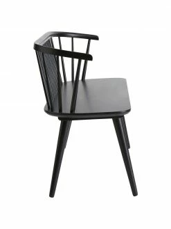 Banc en bois d'hévéa noir Jolina, larg. 134 x haut. 76 cm -Salle à manger Soldes Banc en bois dhevea noir Jolina 3