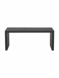 Banc moderne bois massif acajou noir Rib, larg. 104 x haut. 43 cm -Salle à manger Soldes Banc moderne bois massif acajou noir Rib 4