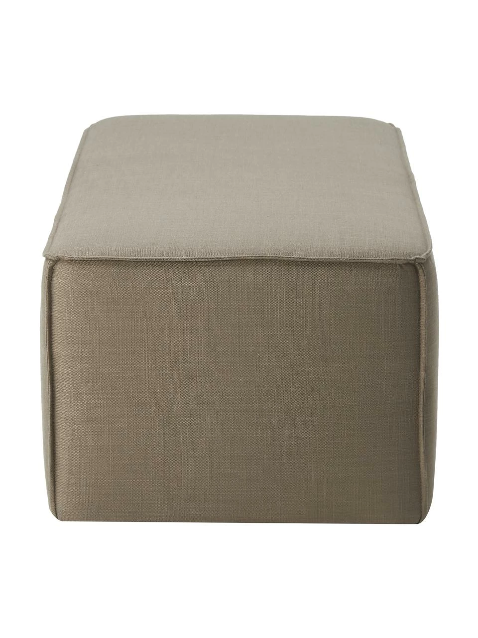 Westwing Collection Banc rembourré beige foncé Sanja, larg. 122 x prof. 54 cm 6 Westwing Collection Banc rembourré beige foncé Sanja, larg. 122 x prof. 54 cm – Image 4