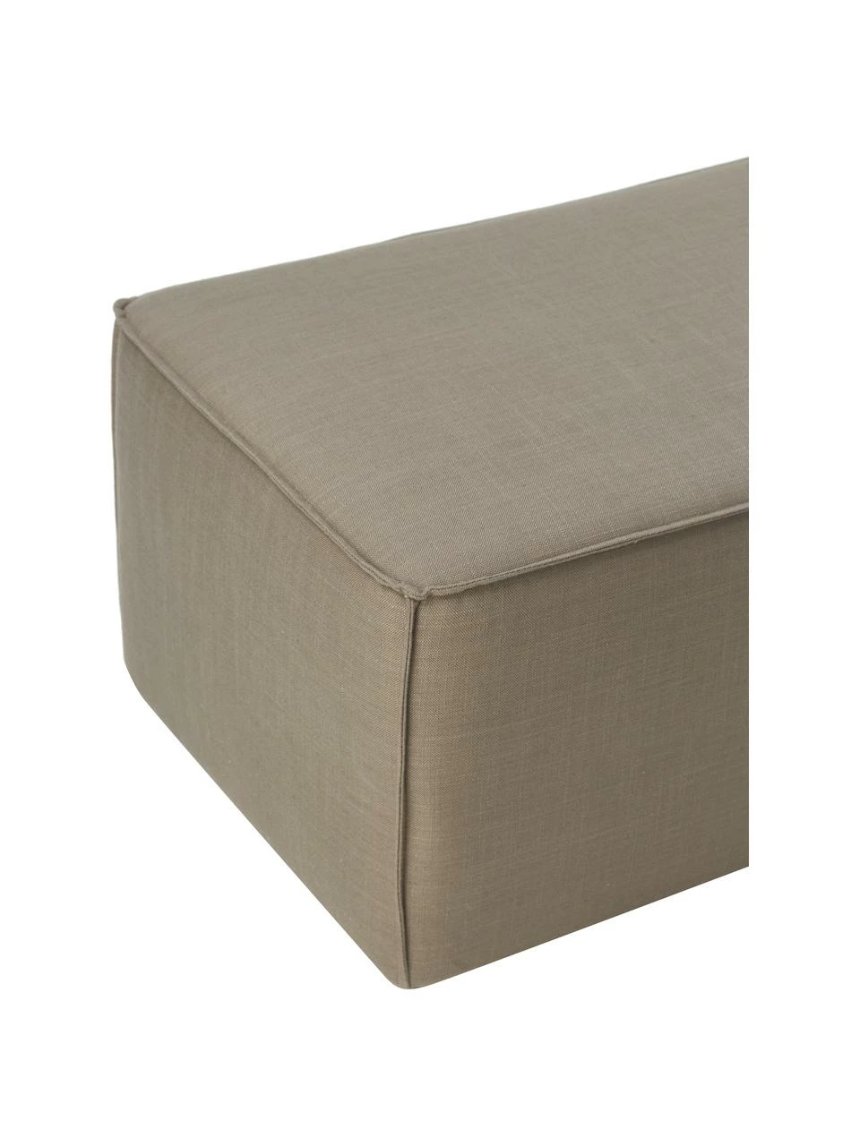 Westwing Collection Banc rembourré beige foncé Sanja, larg. 122 x prof. 54 cm 7 Westwing Collection Banc rembourré beige foncé Sanja, larg. 122 x prof. 54 cm – Image 5