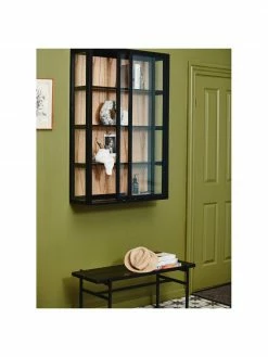 Nordal Banquette bois noir Mara, larg. 100 x haut. 46 cmDisponibilité limitée -Salle à manger Soldes Banquette bois noir Mara 3