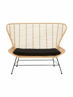 Westwing Collection Banquette en polyrotin Costa, larg. 137 x haut. 105 cm -Salle à manger Soldes Banquette en polyrotin Costa 15