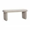 Hübsch Banquette rembourrée beige Mellow, larg. 100 x haut. 40 cmDisponibilité limitée -Salle à manger Soldes Banquette rembourree beige Mellow