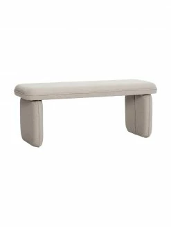 Hübsch Banquette rembourrée beige Mellow, larg. 100 x haut. 40 cmDisponibilité limitée