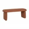 Hübsch Banquette rembourrée orange foncé Mellow, larg. 100 x haut. 40 cmDisponibilité limitée -Salle à manger Soldes Banquette rembourree orange fonce Mellow