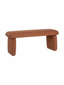 Hübsch Banquette rembourrée orange foncé Mellow, larg. 100 x haut. 40 cmDisponibilité limitée