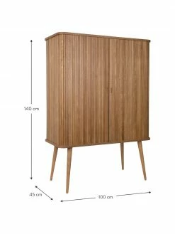 Zuiver Buffet haut design rétro Barbier, larg. 100 x haut. 140 cm -Salle à manger Soldes Buffet haut design retro Barbier 2