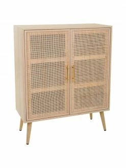 Buffet haut rustique Cayetana, larg. 80 x haut. 101 cm