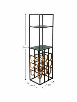Dutchbone Casier à vin en marbre pour 9 bouteilles Mil, larg. 36 x haut. 126 cm -Salle à manger Soldes Casier a vin en marbre pour 9 bouteilles Mil 2