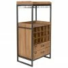 Casier à vin style industriel pour 15 bouteilles Edgar, larg. 56 x haut. 113 cmDisponibilité limitée