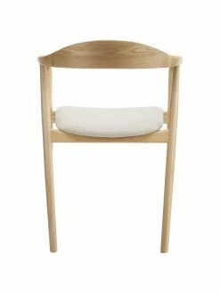 Westwing Collection Chaise à accoudoirs bois massif Angelina, larg. 57 x prof. 57 cm -Salle à manger Soldes Chaise a accoudoirs bois massif Angelina 5