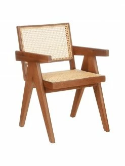 Westwing Collection Chaise à accoudoirs en cannage Sissi, larg. 52 x prof. 58 cm