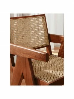 Westwing Collection Chaise à accoudoirs en cannage Sissi, larg. 52 x prof. 58 cm -Salle à manger Soldes Chaise a accoudoirs en cannage Sissi 14