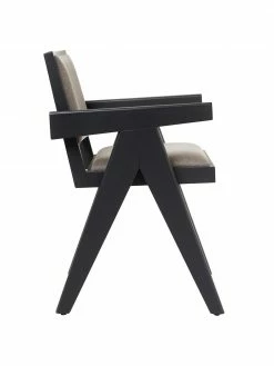 Westwing Collection Chaise à accoudoirs rembourrée Sissi, larg. 58 x prof. 52 cm -Salle à manger Soldes Chaise a accoudoirs rembourree Sissi 10