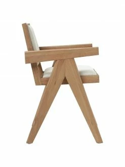 Westwing Collection Chaise à accoudoirs rembourrée Sissi, larg. 58 x prof. 52 cm -Salle à manger Soldes Chaise a accoudoirs rembourree Sissi 16