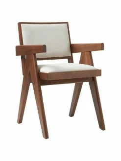 Westwing Collection Chaise à accoudoirs rembourrée Sissi, larg. 58 x prof. 52 cm