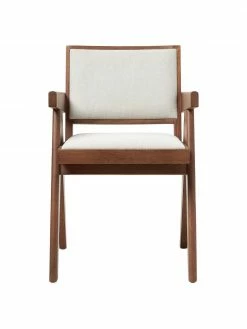 Westwing Collection Chaise à accoudoirs rembourrée Sissi, larg. 58 x prof. 52 cm -Salle à manger Soldes Chaise a accoudoirs rembourree Sissi 3