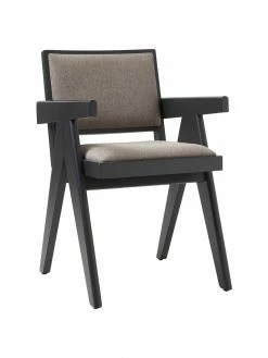 Westwing Collection Chaise à accoudoirs rembourrée Sissi, larg. 58 x prof. 52 cm