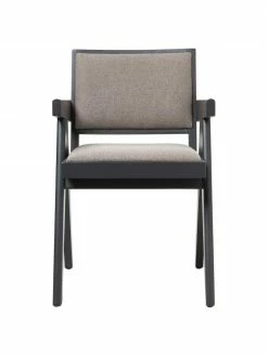 Westwing Collection Chaise à accoudoirs rembourrée Sissi, larg. 58 x prof. 52 cm -Salle à manger Soldes Chaise a accoudoirs rembourree Sissi 9