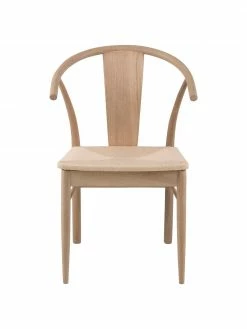 Chaise accoudoirs en bois avec jonc tressé Janik, larg. 54 x prof. 54 cm 12 Chaise accoudoirs en bois avec jonc tressé Janik, larg. 54 x prof. 54 cm -Salle à manger Soldes Chaise accoudoirs en bois avec jonc tresse Janik 4