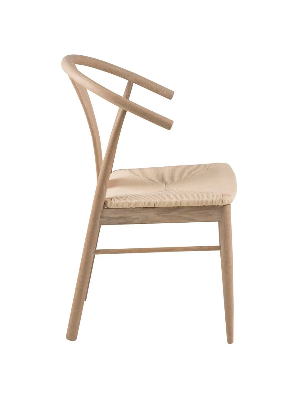 Chaise accoudoirs en bois avec jonc tressé Janik, larg. 54 x prof. 54 cm 8 Chaise accoudoirs en bois avec jonc tressé Janik, larg. 54 x prof. 54 cm – Image 6