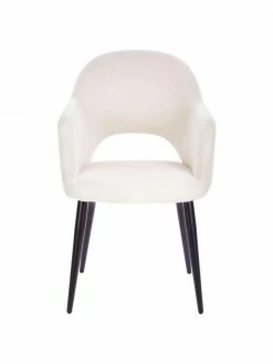 Westwing Collection Chaise beige à accoudoirs Rachel, larg. 52 x prof. 59 cm -Salle à manger Soldes Chaise beige a accoudoirs Rachel 3