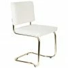 Zuiver Chaise cantilever tissu peluche Kink, larg. 48 x prof. 48 cm -Salle à manger Soldes Chaise cantilever tissu peluche Kink