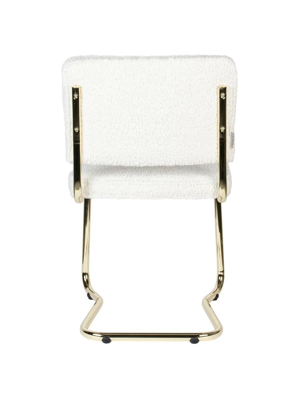 Zuiver Chaise cantilever tissu peluche Kink, larg. 48 x prof. 48 cm 8 Zuiver Chaise cantilever tissu peluche Kink, larg. 48 x prof. 48 cm – Image 6