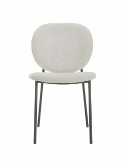 Westwing Collection Chaise capitonnée tissu bouclé Ulrica, 2 pièces, larg. 47 x prof. 61 cm -Salle à manger Soldes Chaise capitonnee tissu boucle Ulrica 2 pieces 4