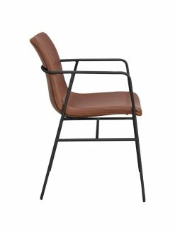 Rowico Chaise cuir synthétique brun Huntingbay, 2 pièces, larg. 54 x prof. 52 cm -Salle à manger Soldes Chaise cuir synthetique brun Huntingbay 2 pieces 5