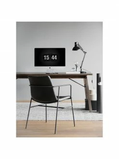 Rowico Chaise cuir synth&eacute;tique noir Huntingbay, 2&nbsp;pi&egrave;ces, larg. 54 x prof. 52 cm -Salle à manger Soldes Chaise cuir synthetique noir Huntingbay 2 pieces 2