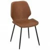 Westwing Collection Chaise cuir synthétique rembourré Louis, 2 pièces, larg. 44 x prof. 58 cm -Salle à manger Soldes Chaise cuir synthetique rembourre Louis 2 pieces