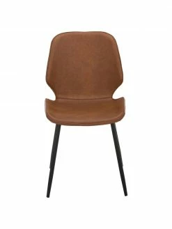 Westwing Collection Chaise cuir synthétique rembourré Louis, 2 pièces, larg. 44 x prof. 58 cm -Salle à manger Soldes Chaise cuir synthetique rembourre Louis 2 pieces 3