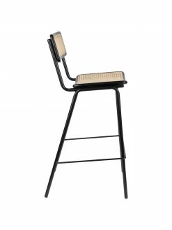Zuiver Chaise de bar avec cannage Jort, larg. 47 x haut. 106 cm -Salle à manger Soldes Chaise de bar avec cannage Jort 4