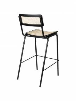 Zuiver Chaise de bar avec cannage Jort, larg. 47 x haut. 106 cm -Salle à manger Soldes Chaise de bar avec cannage Jort 5