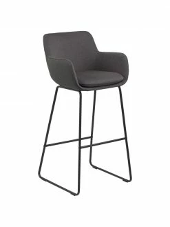 Chaise de bar avec repose-pieds Lisa, 2 pièces, larg. 52 x haut. 100 cm