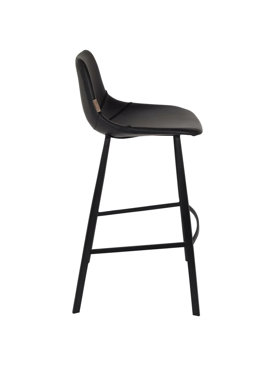 Dutchbone Chaise de bar en cuir synthétique Franky, larg. 50 x haut. 106 cm 6 Dutchbone Chaise de bar en cuir synthétique Franky, larg. 50 x haut. 106 cm – Image 4