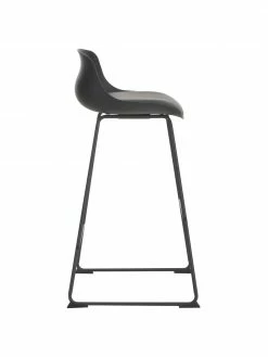 Chaise de bar en cuir synthétique Tina, 2 pièces, larg. 49 x haut. 94 cm -Salle à manger Soldes Chaise de bar en cuir synthetique Tina 2 pieces 4